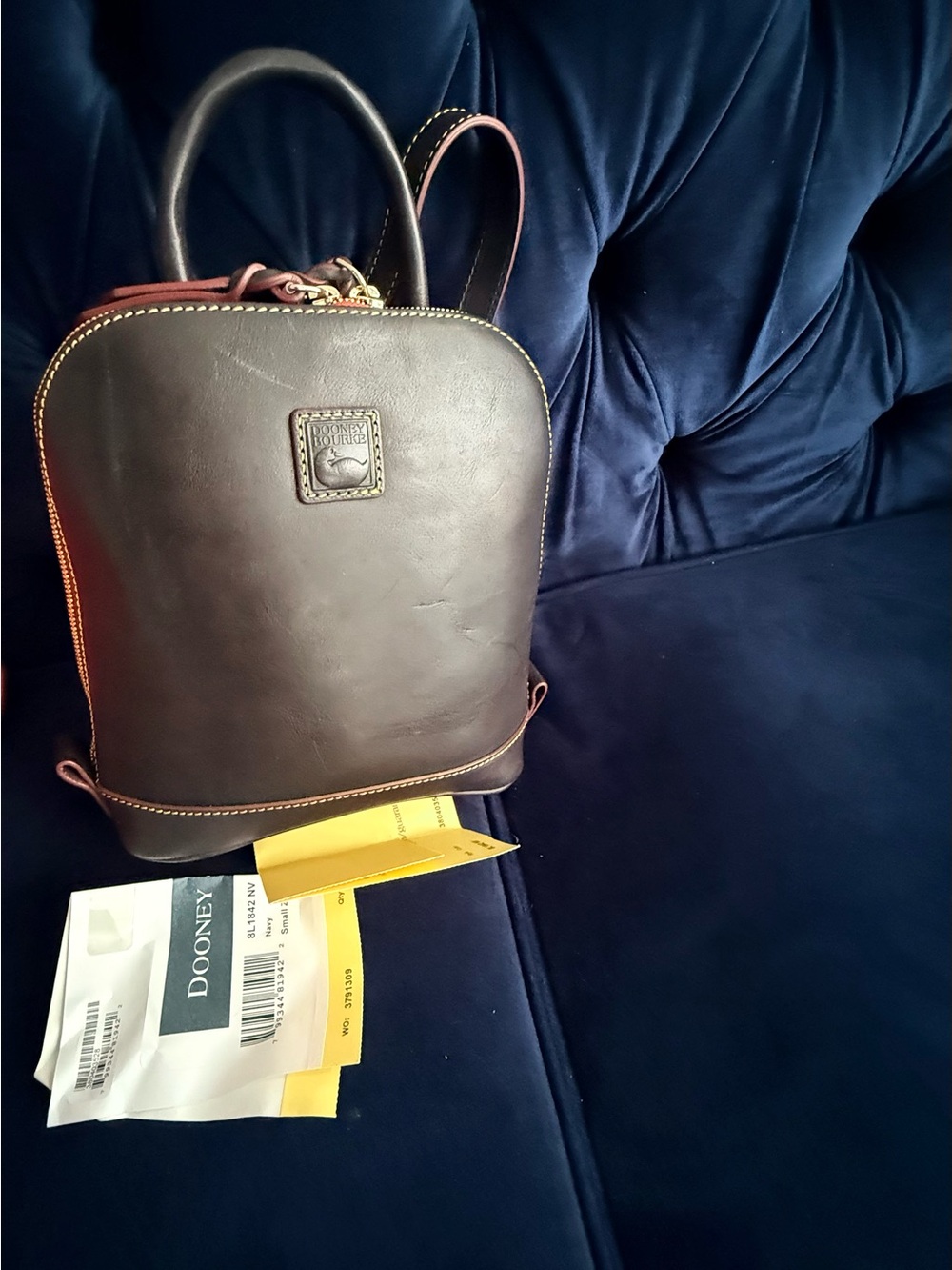 Dooney & Bourke Florentine Navy Blue Small Backpack